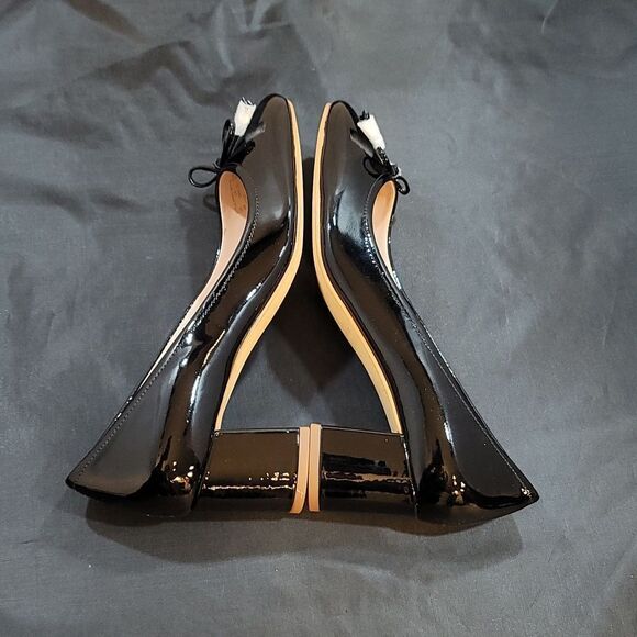 BRAND NEW KATE SPADE NEW YORK WOMEN'S BEV BOW PATENT LEATHER BLOCK HEEL - Picture 11 of 15